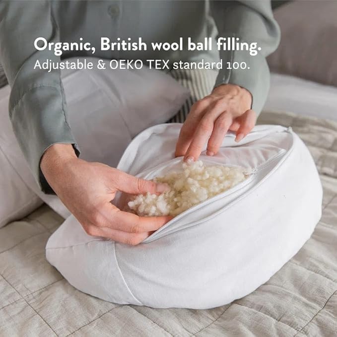 Vrindakul White Pregnancy Pillow – Full Body H Shaped Maternity Support for Peaceful Sleep & Pain Relief