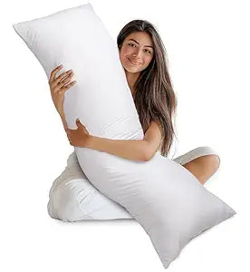 Vrindakul Long Hug Pillow – Ultra Soft Full-Length Body Pillow for Deep Sleep, Comfort & Support