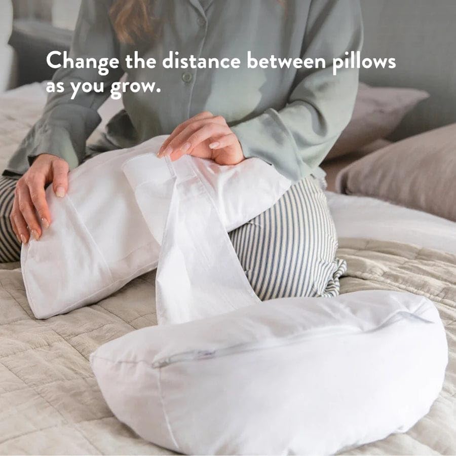 Vrindakul White Pregnancy Pillow – Full Body H Shaped Maternity Support for Peaceful Sleep & Pain Relief