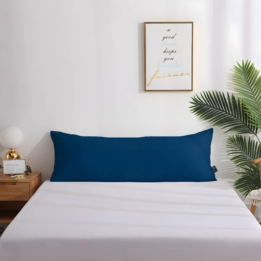 VRINDAKUL™ Long Hug Pillow – Soothing Blue | 4 Feet Comfort Companion